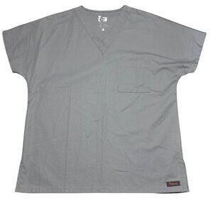 Grey ICU By Barco Scrub Top Unisex Size Small